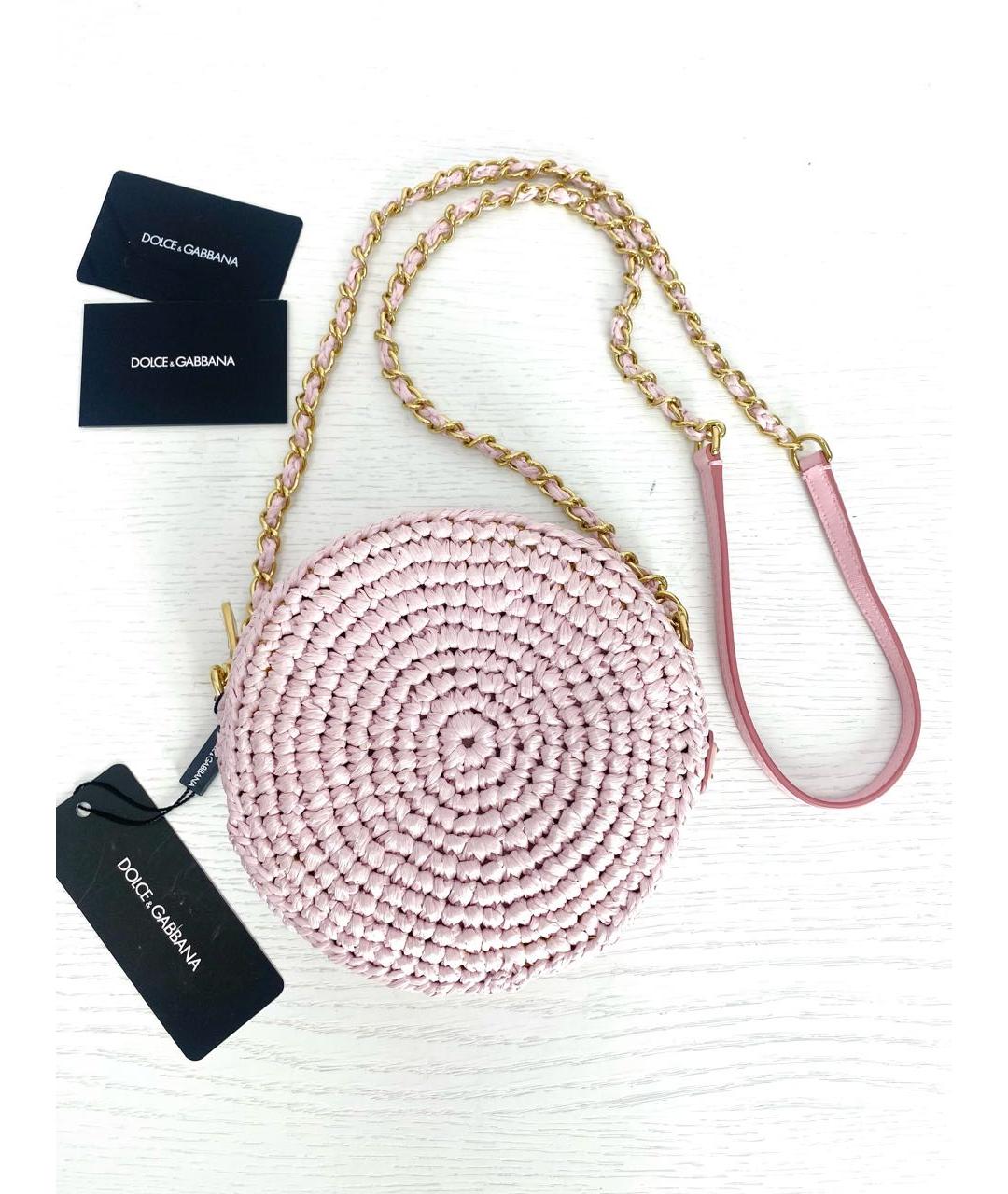 DOLCE&GABBANA Розовая сумка через плечо, фото 9