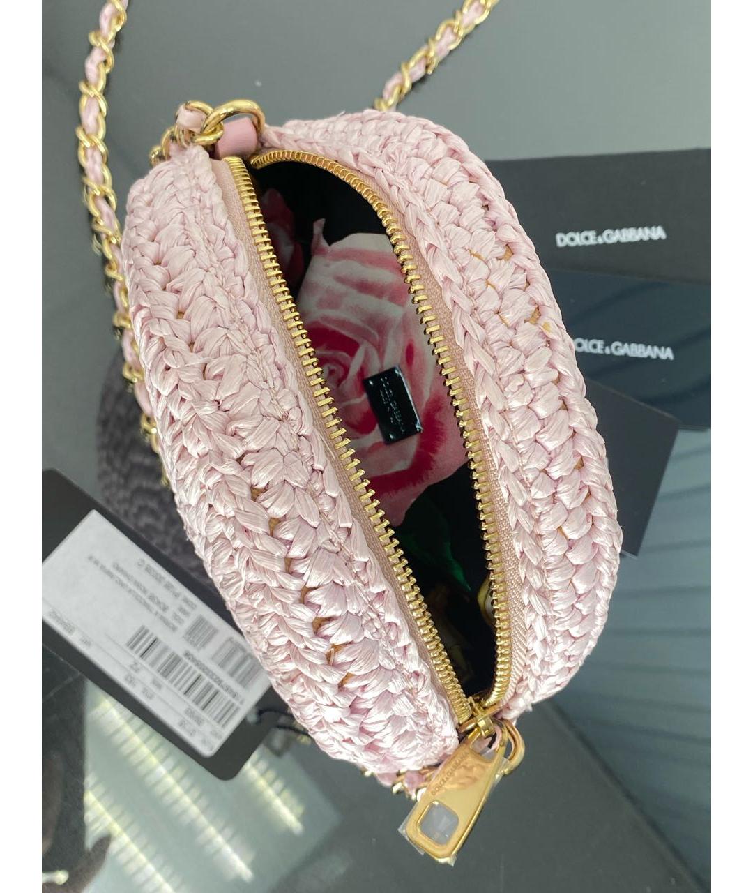 DOLCE&GABBANA Розовая сумка через плечо, фото 4