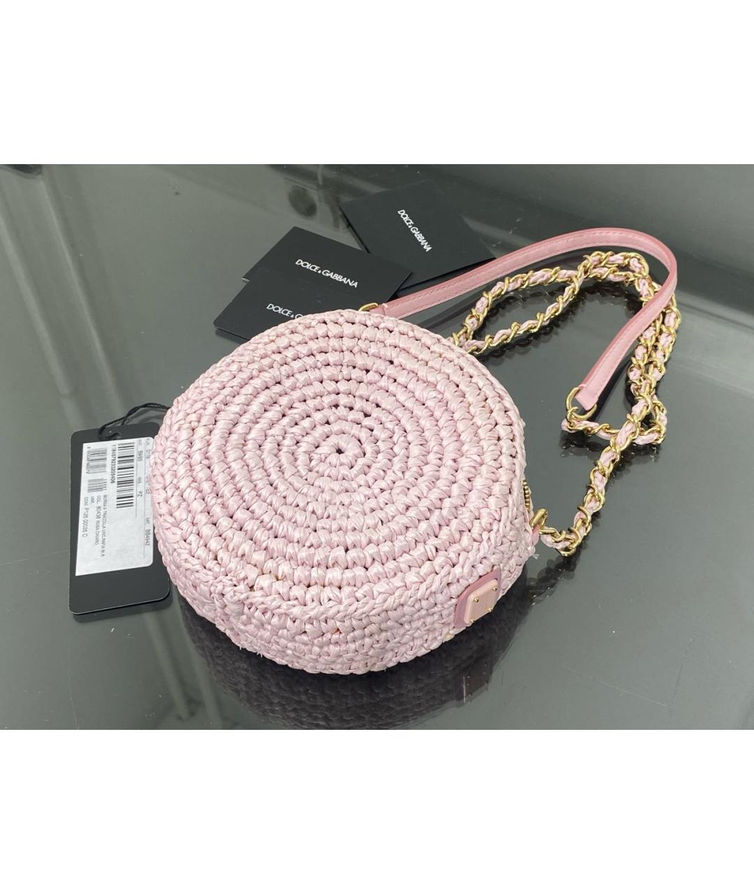 DOLCE&GABBANA Розовая сумка через плечо, фото 3