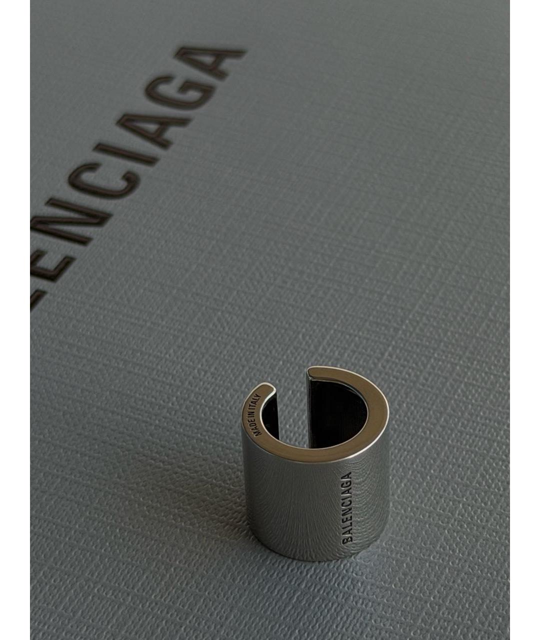 BALENCIAGA Серебряные латунные серьги, фото 2