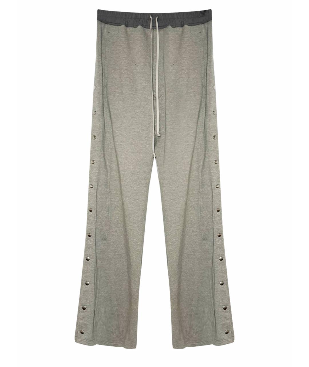 RICK OWENS DRKSHDW Серые повседневные брюки, фото 1