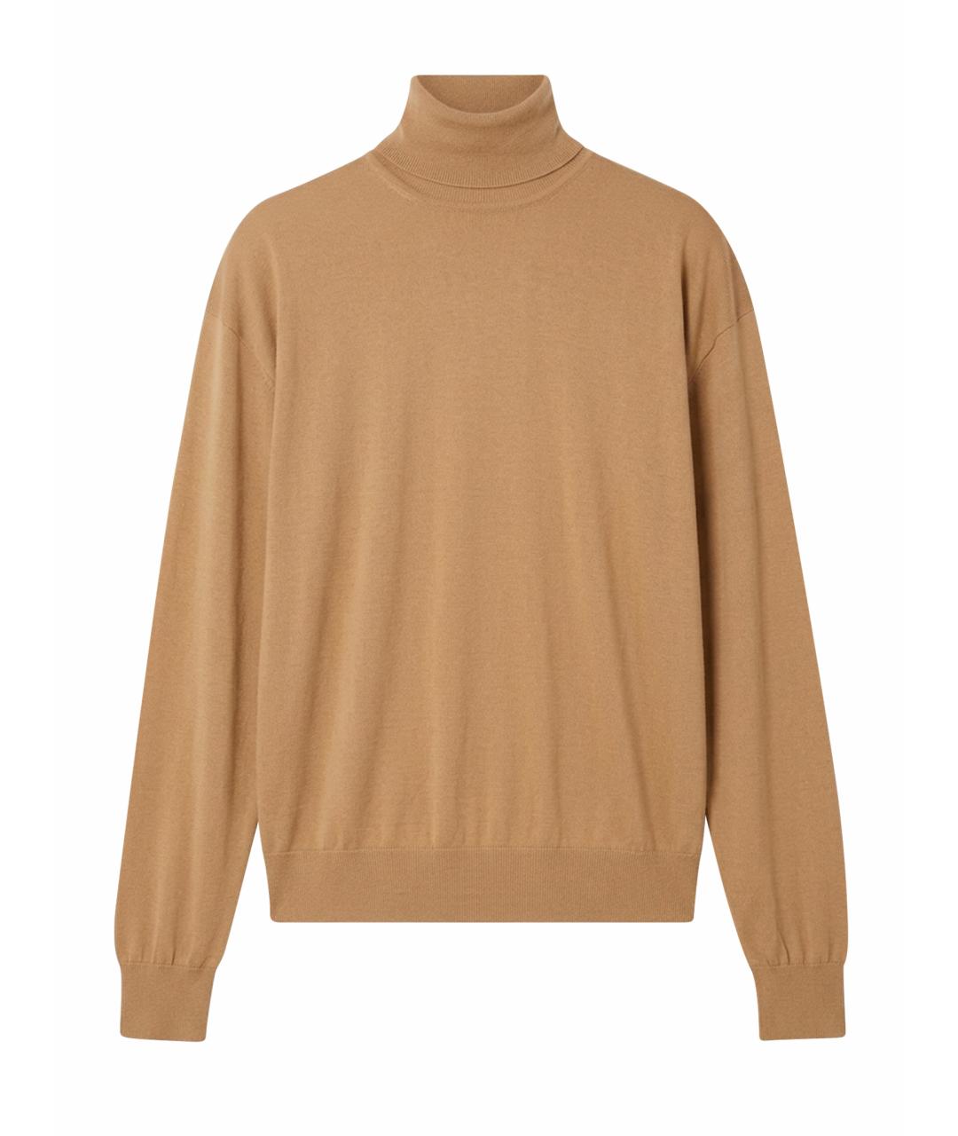 SAINT LAURENT Бежевая вискозная водолазка, фото 1