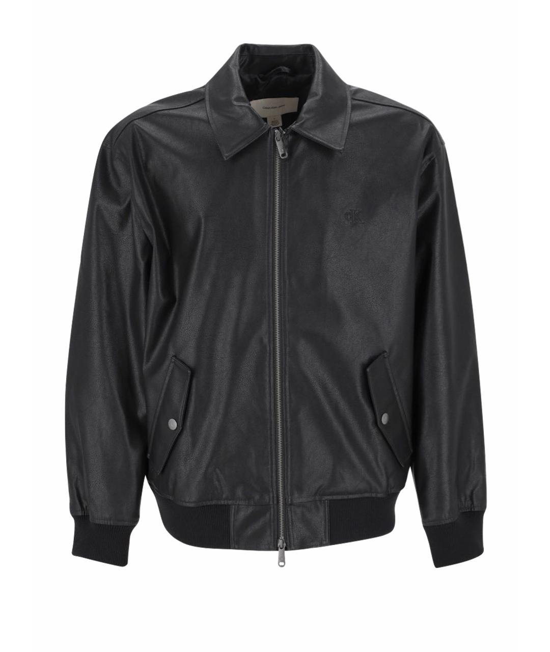 CALVIN KLEIN Черная полиэстеровая куртка, фото 1