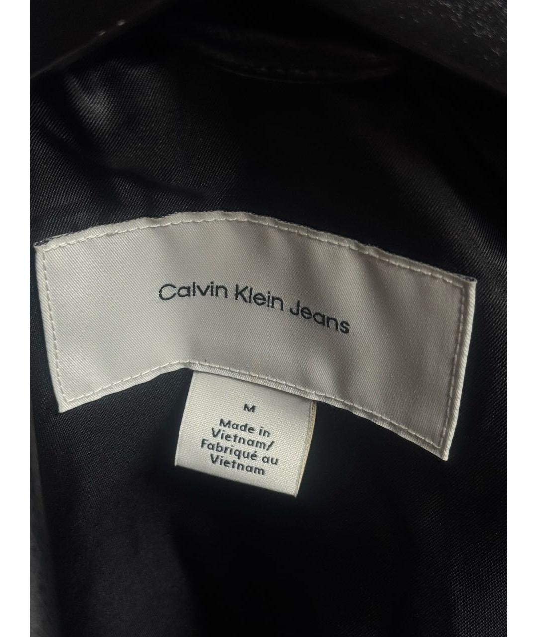 CALVIN KLEIN Черная полиэстеровая куртка, фото 3