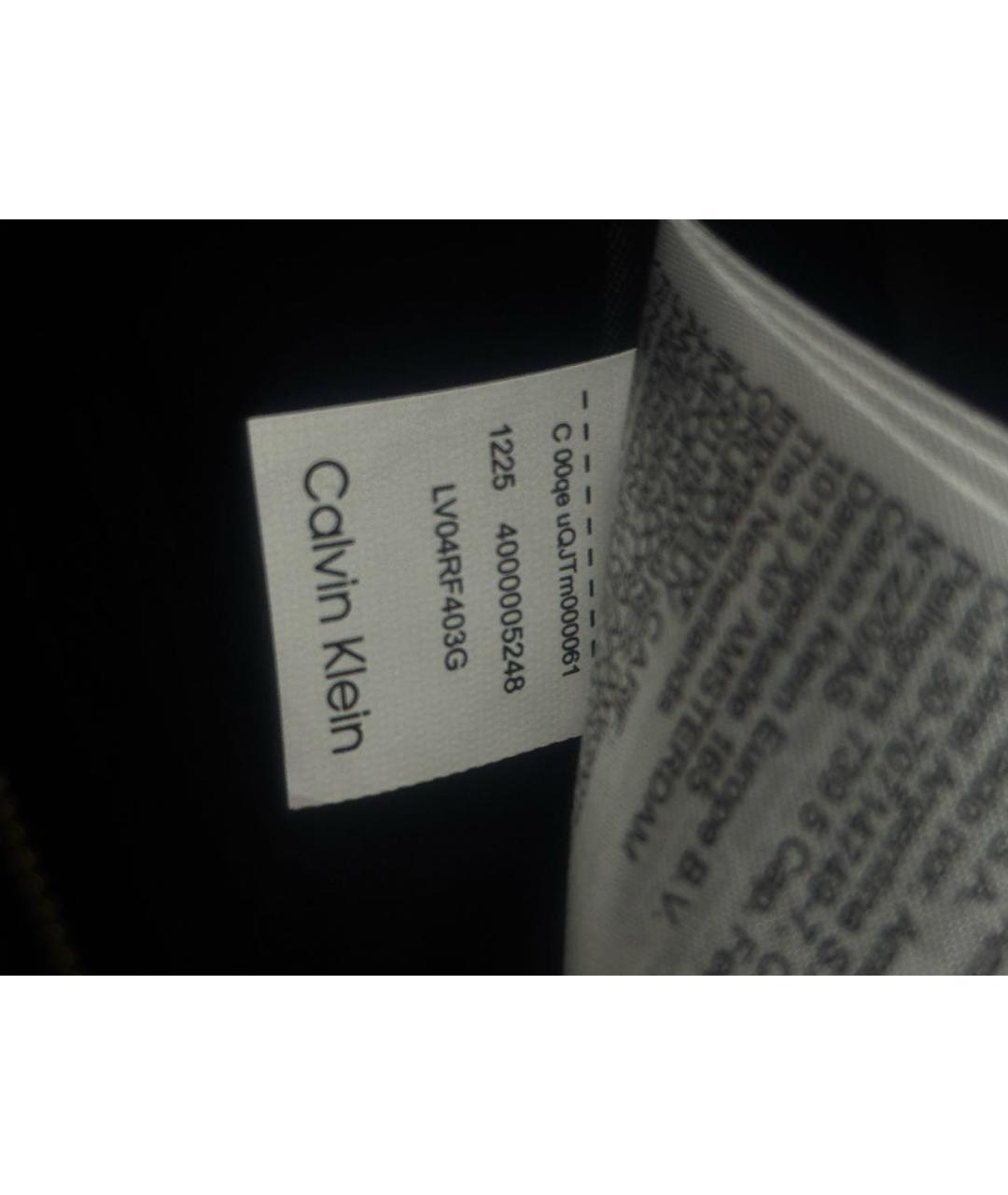 CALVIN KLEIN Черная полиэстеровая куртка, фото 4