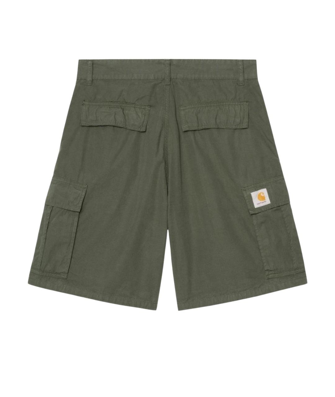 CARHARTT WIP Зеленые хлопковые шорты, фото 2