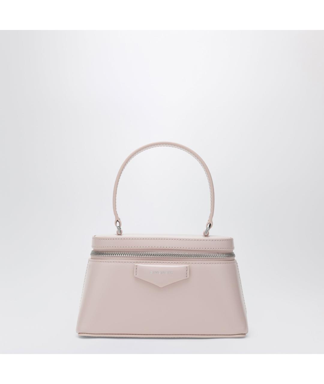 GIVENCHY Розовая кожаная сумка с короткими ручками, фото 3