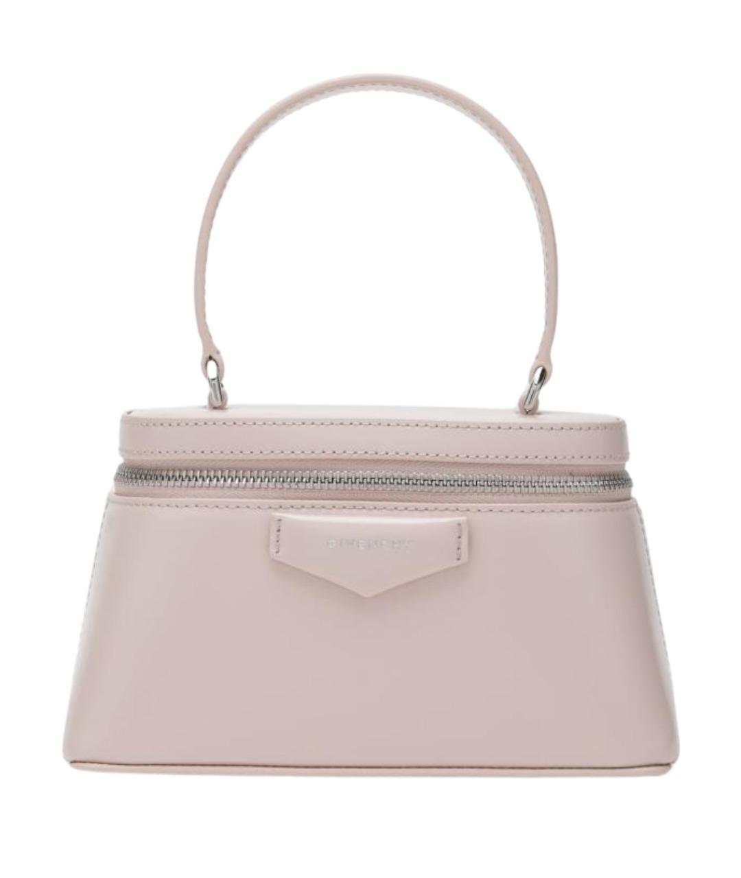 GIVENCHY Розовая кожаная сумка с короткими ручками, фото 1