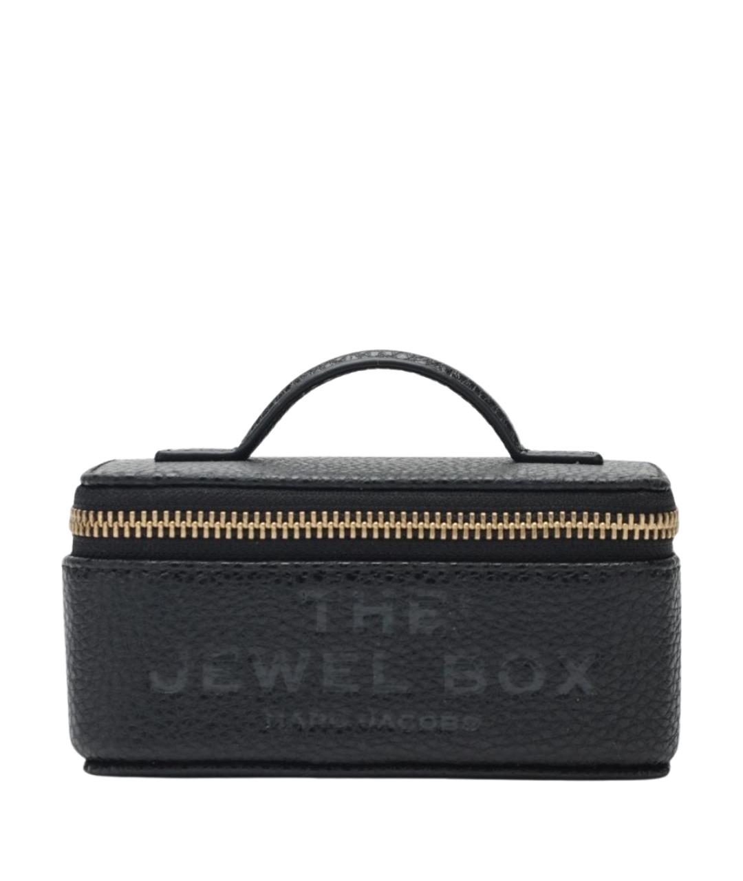 MARC JACOBS Черная кожаная сумка с короткими ручками, фото 1