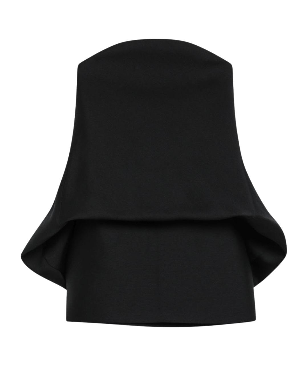 BALENCIAGA Черное шерстяное повседневное платье, фото 1