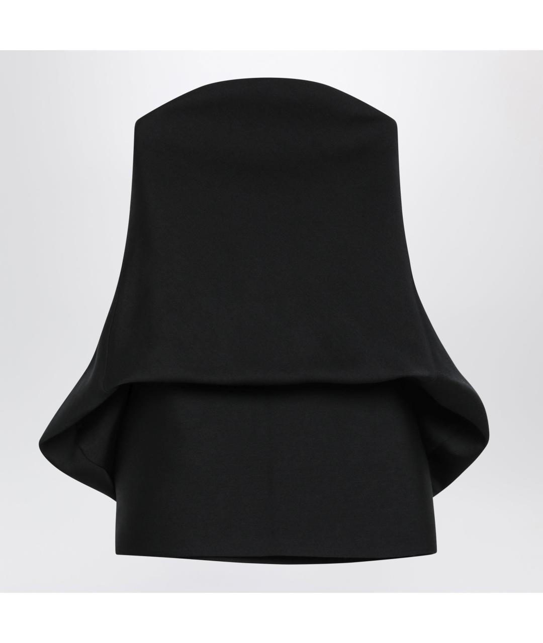 BALENCIAGA Черное шерстяное повседневное платье, фото 3