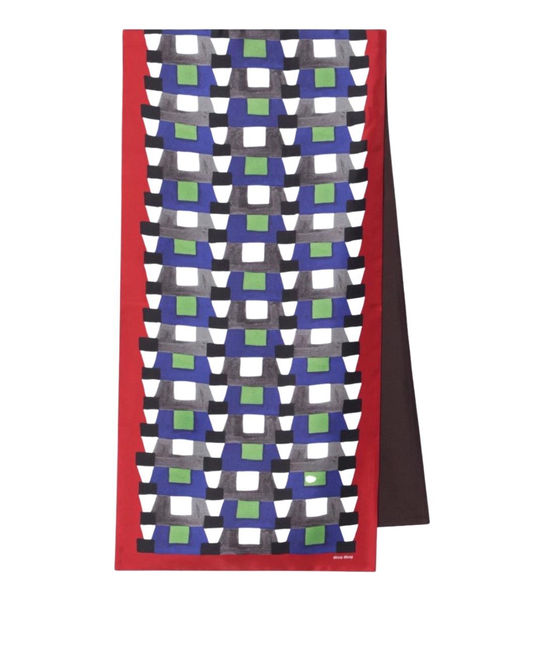 MIU MIU Мульти шелковый платок, фото 1