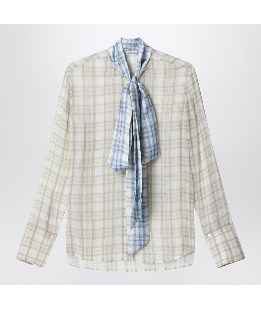 ACNE STUDIOS Зеленая шелковая рубашка, фото 3