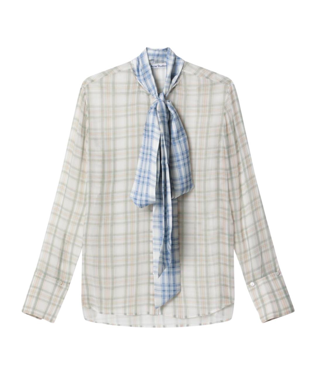 ACNE STUDIOS Зеленая шелковая рубашка, фото 1