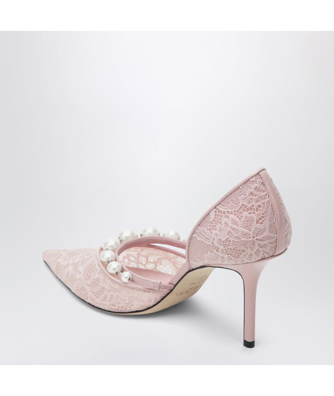 JIMMY CHOO Розовые синтетические туфли, фото 2