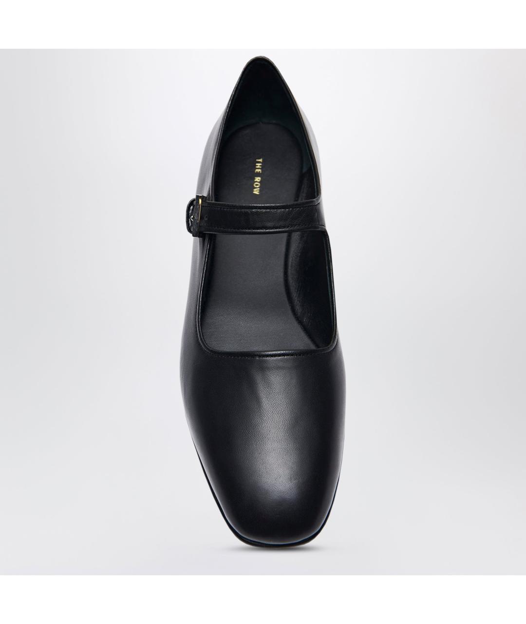 THE ROW Черные кожаные лоферы, фото 2