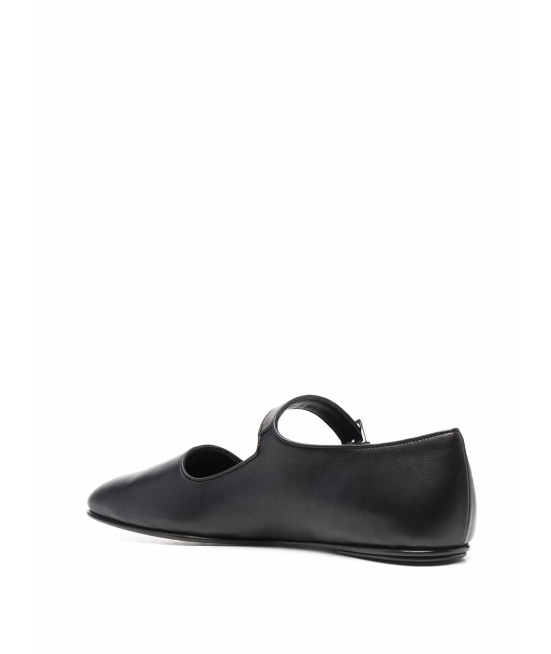 THE ROW Черные кожаные лоферы, фото 4