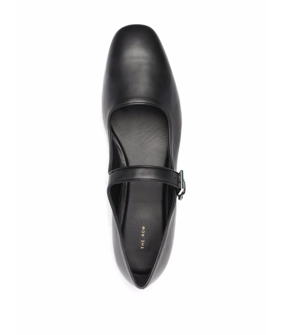 THE ROW Черные кожаные лоферы, фото 3