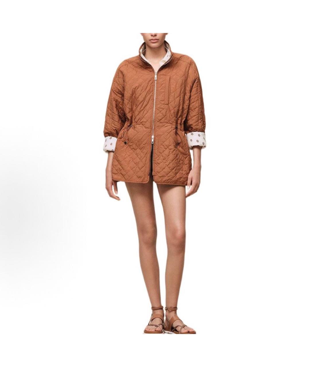 HERMES Бежевая хлопковая куртка, фото 3