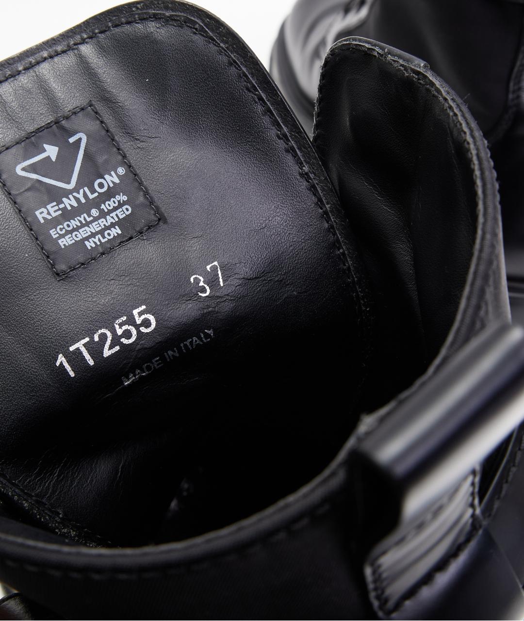 PRADA Черные кожаные ботинки, фото 3