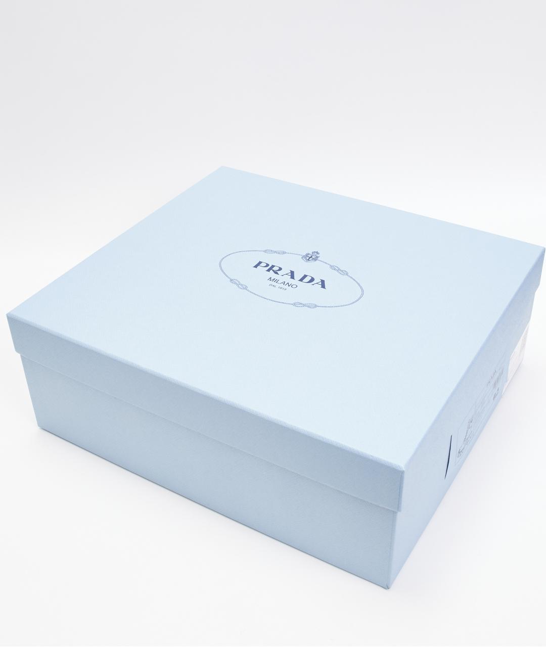 PRADA Черные кожаные ботинки, фото 4