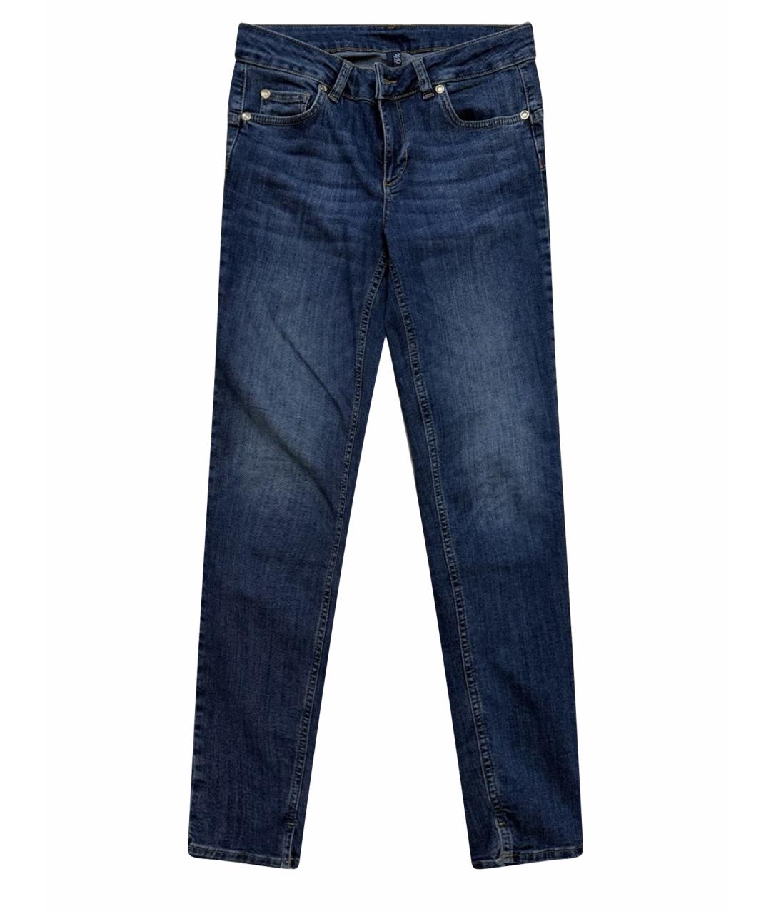 LIU JO Синие хлопковые джинсы слим, фото 1