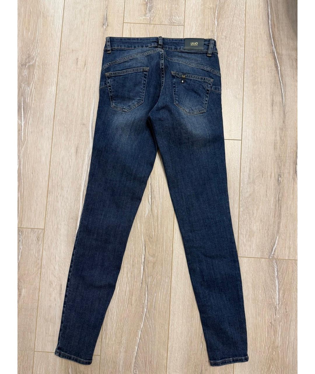 LIU JO Синие хлопковые джинсы слим, фото 2