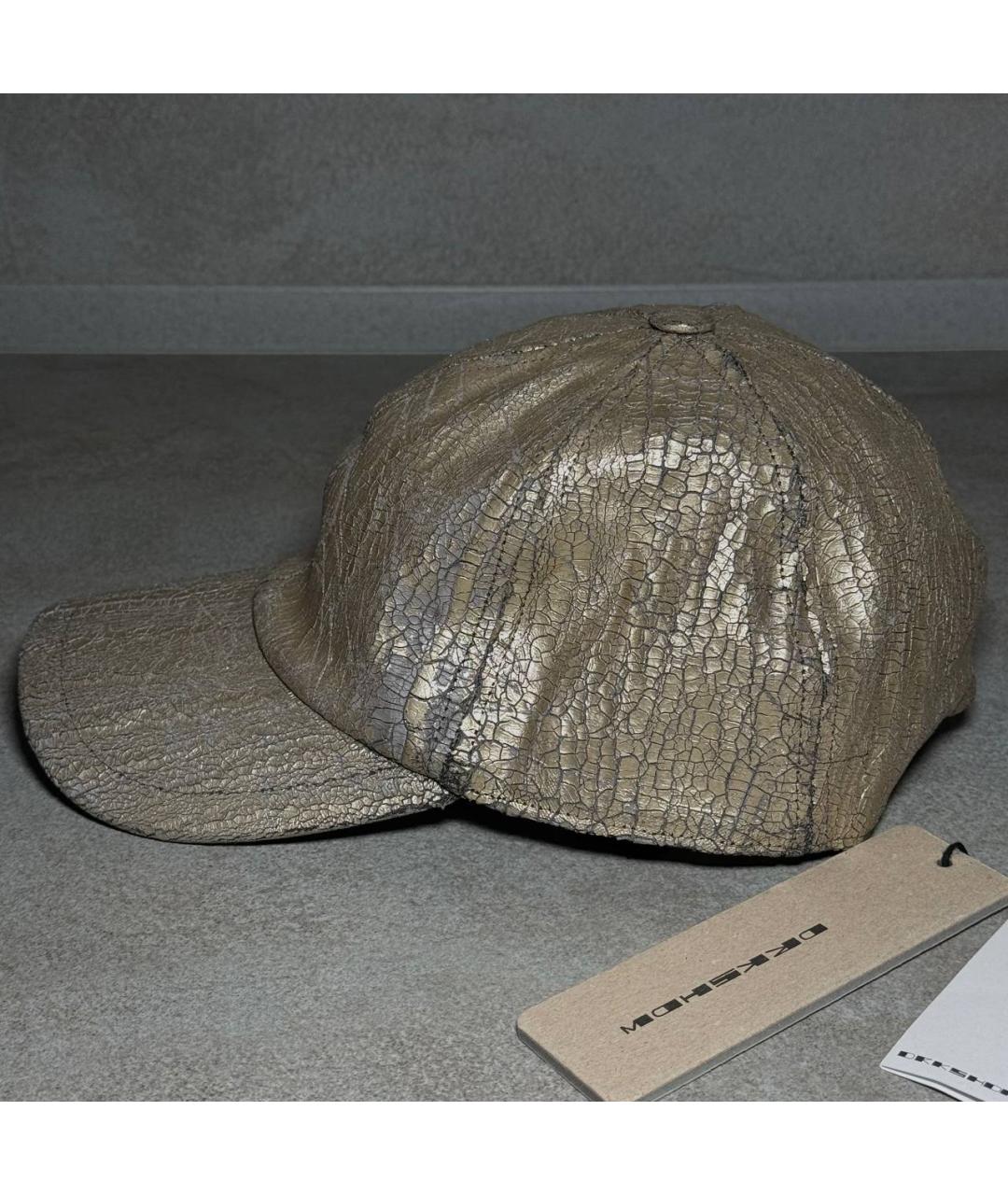 RICK OWENS DRKSHDW Золотая кепка, фото 5