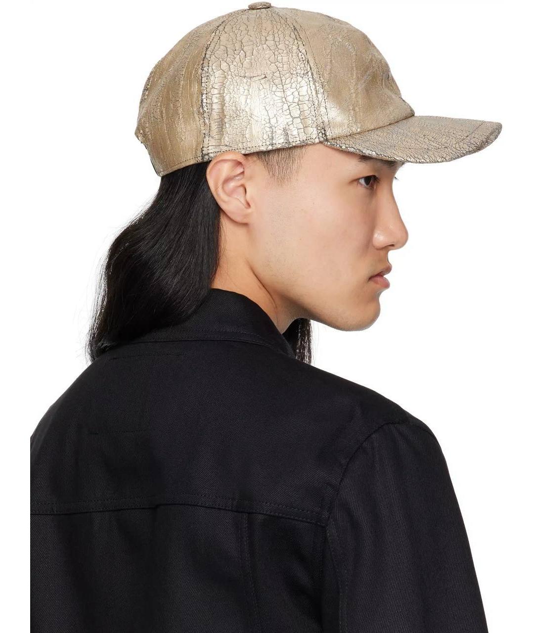 RICK OWENS DRKSHDW Золотая кепка, фото 4