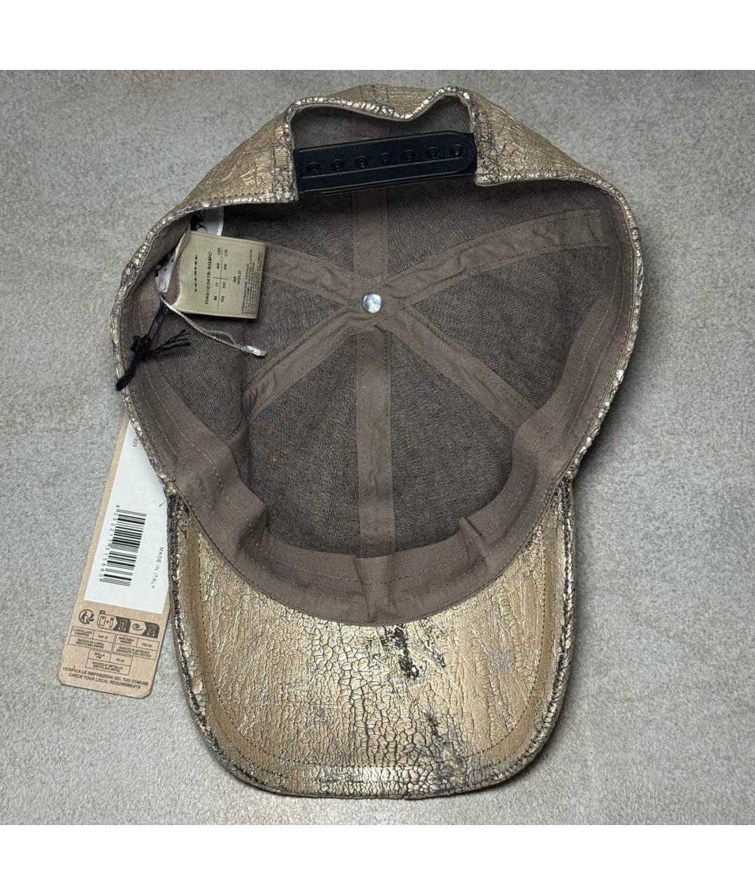 RICK OWENS DRKSHDW Золотая кепка, фото 6