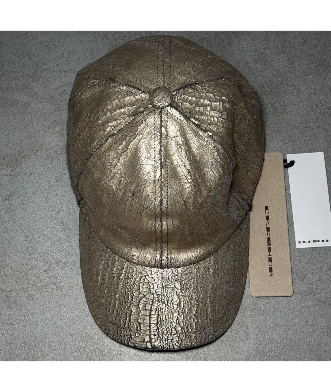 RICK OWENS DRKSHDW Золотая кепка, фото 3