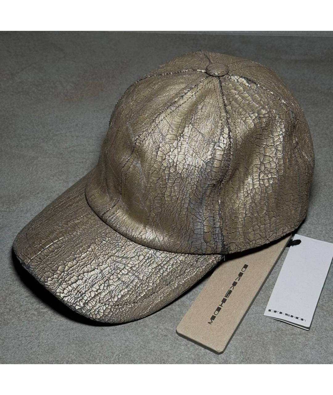 RICK OWENS DRKSHDW Золотая кепка, фото 10