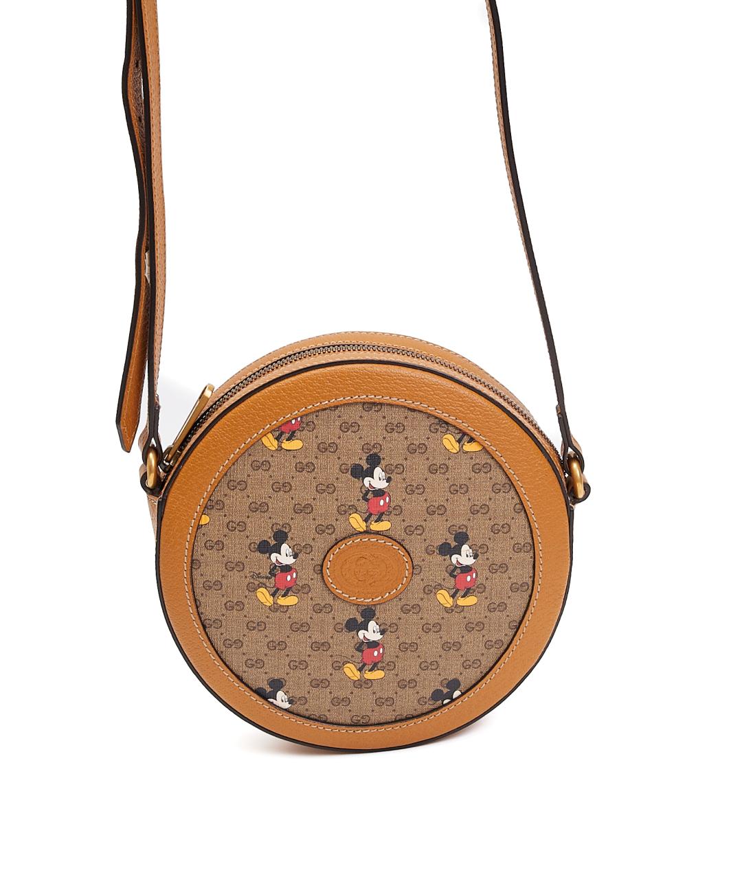 GUCCI Коричневая кожаная сумка через плечо, фото 6