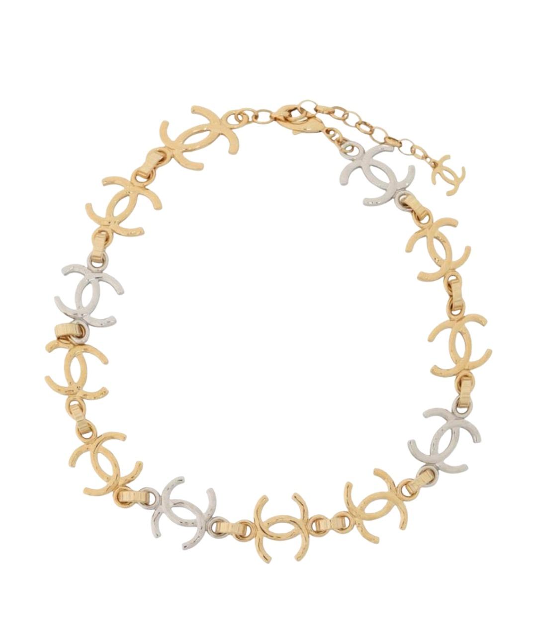 CHANEL Золотое металлическое колье, фото 1