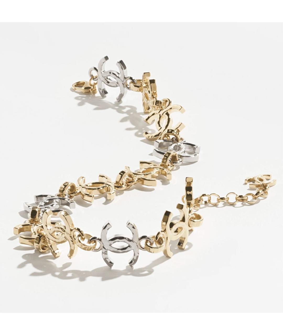 CHANEL Золотое металлическое колье, фото 4