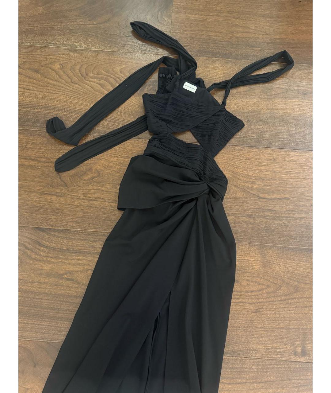 MAGDA BUTRYM Черное вискозное вечернее платье, фото 5