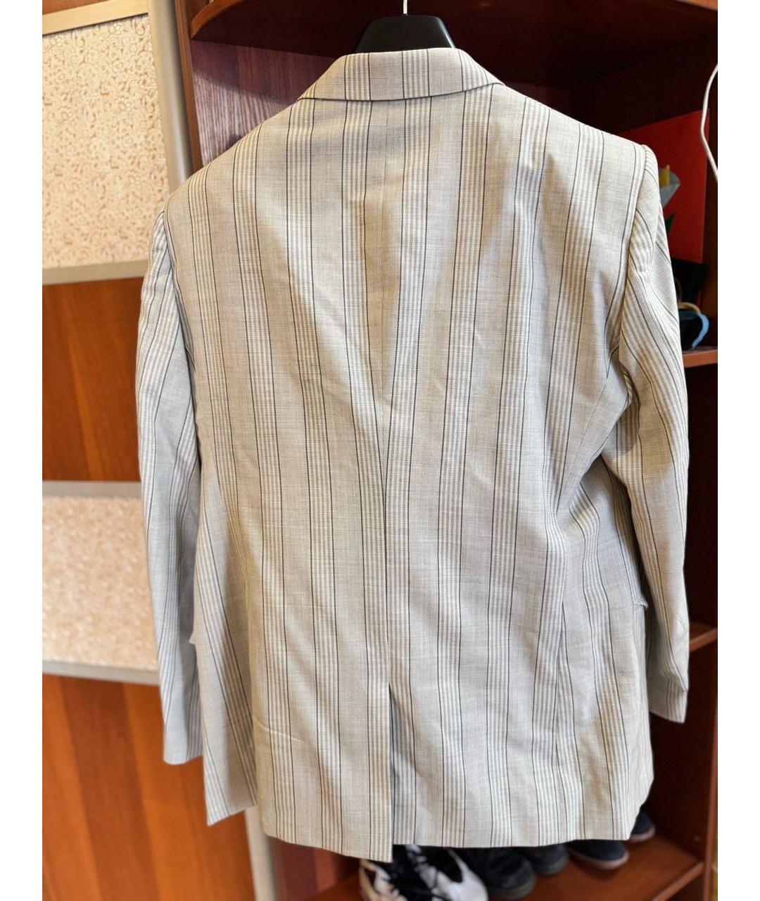 ALEXANDER MCQUEEN Бежевый классический костюм, фото 2