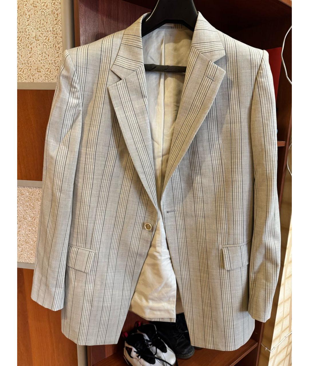 ALEXANDER MCQUEEN Бежевый классический костюм, фото 5