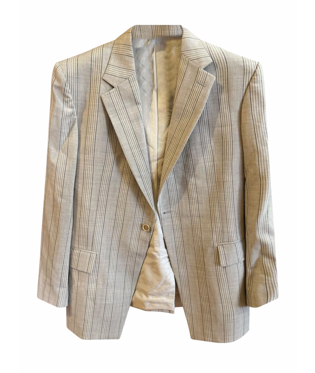 ALEXANDER MCQUEEN Бежевый классический костюм, фото 1