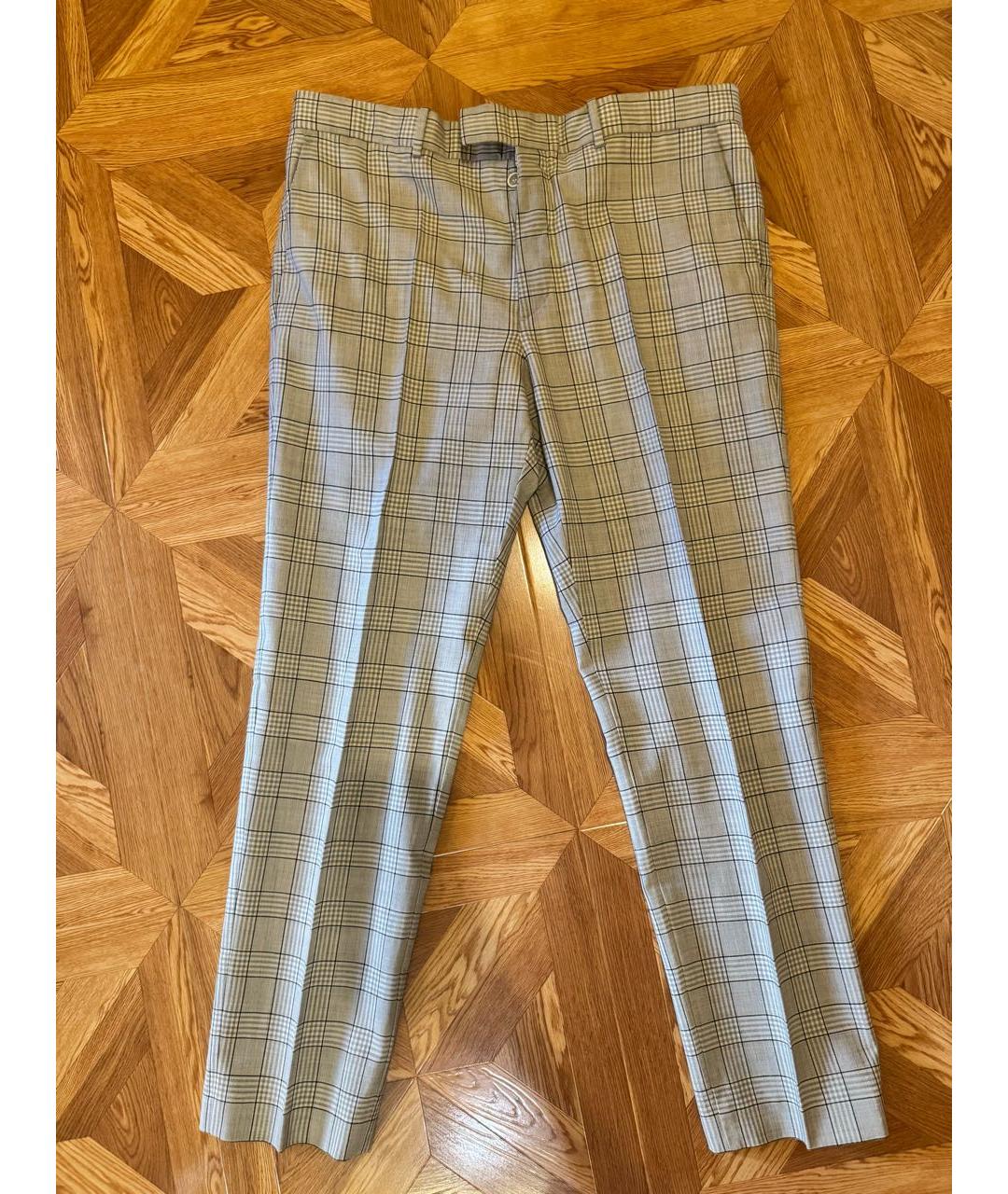 ALEXANDER MCQUEEN Бежевый классический костюм, фото 3