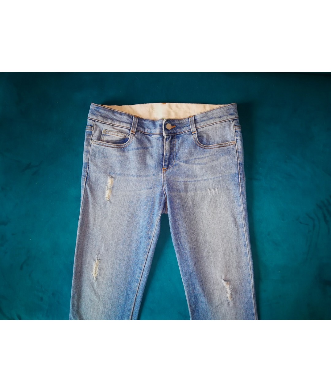 STELLA MCCARTNEY Голубые прямые джинсы, фото 5