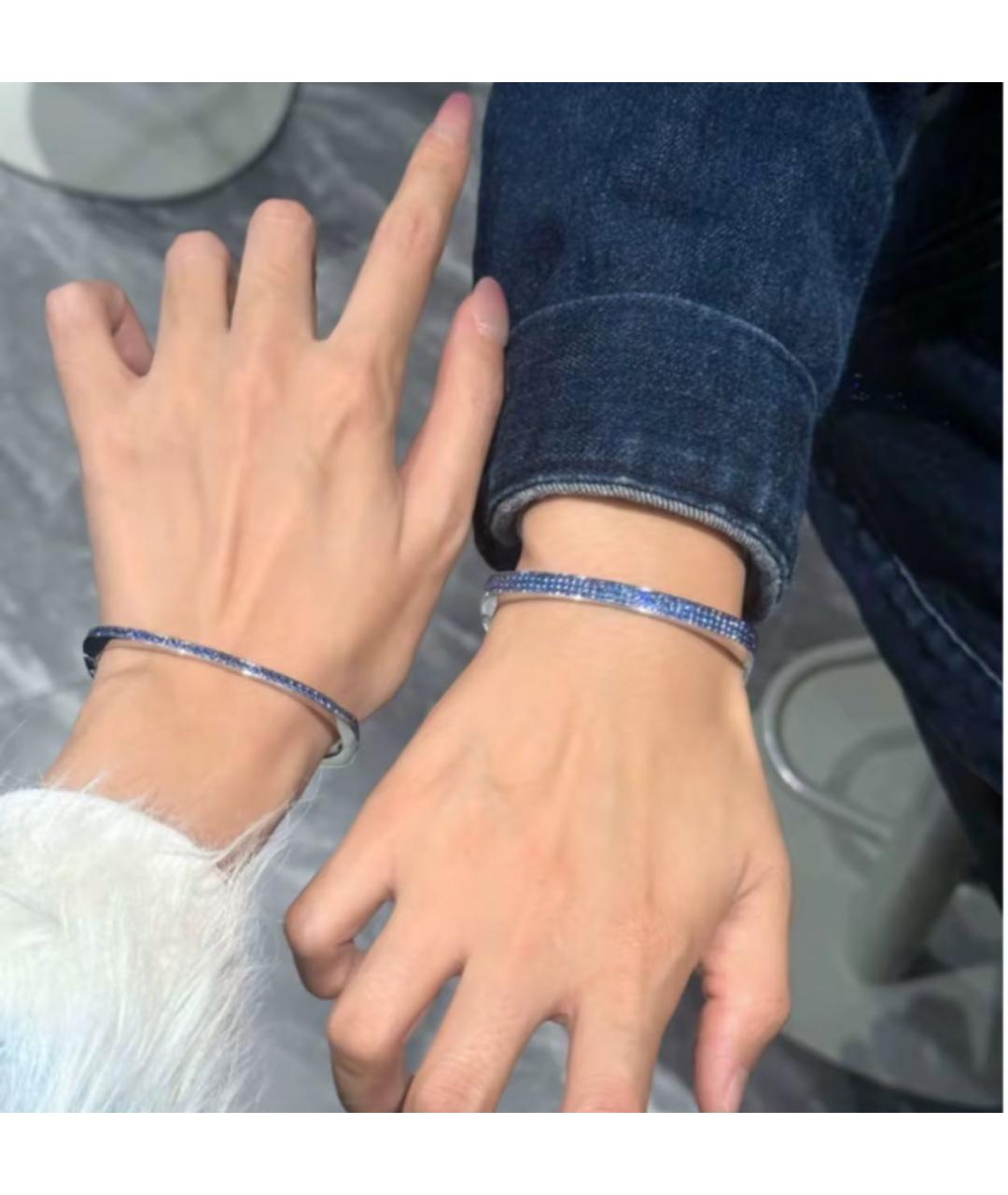 APM Monaco Темно-синий серебряный браслет, фото 3