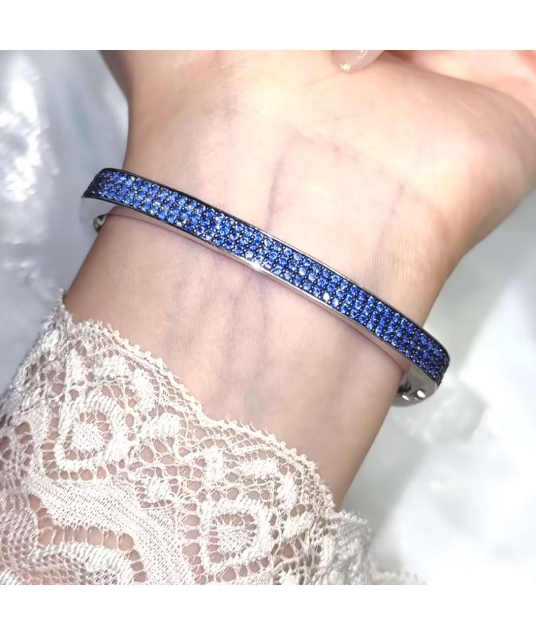 APM Monaco Темно-синий серебряный браслет, фото 6