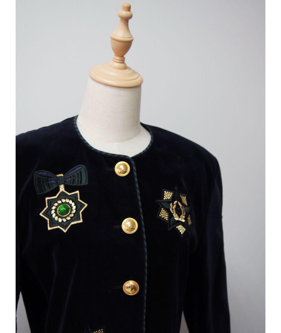 ESCADA Темно-синий бархатный жакет/пиджак, фото 2
