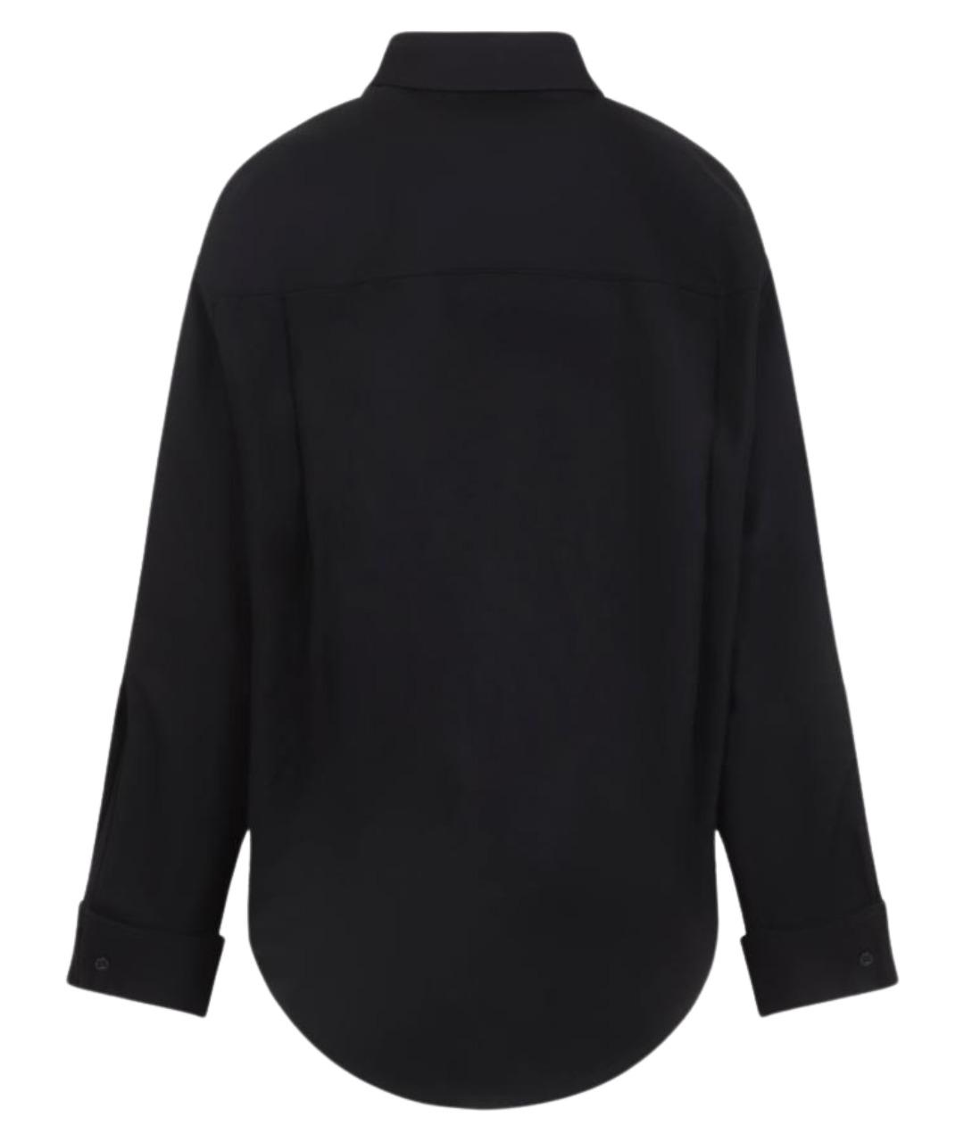 BALENCIAGA Черная хлопковая рубашка, фото 2