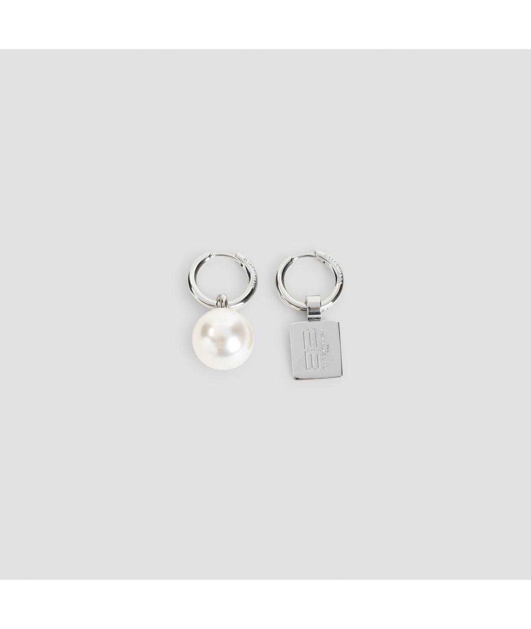 BALENCIAGA Серебряные металлические серьги, фото 2