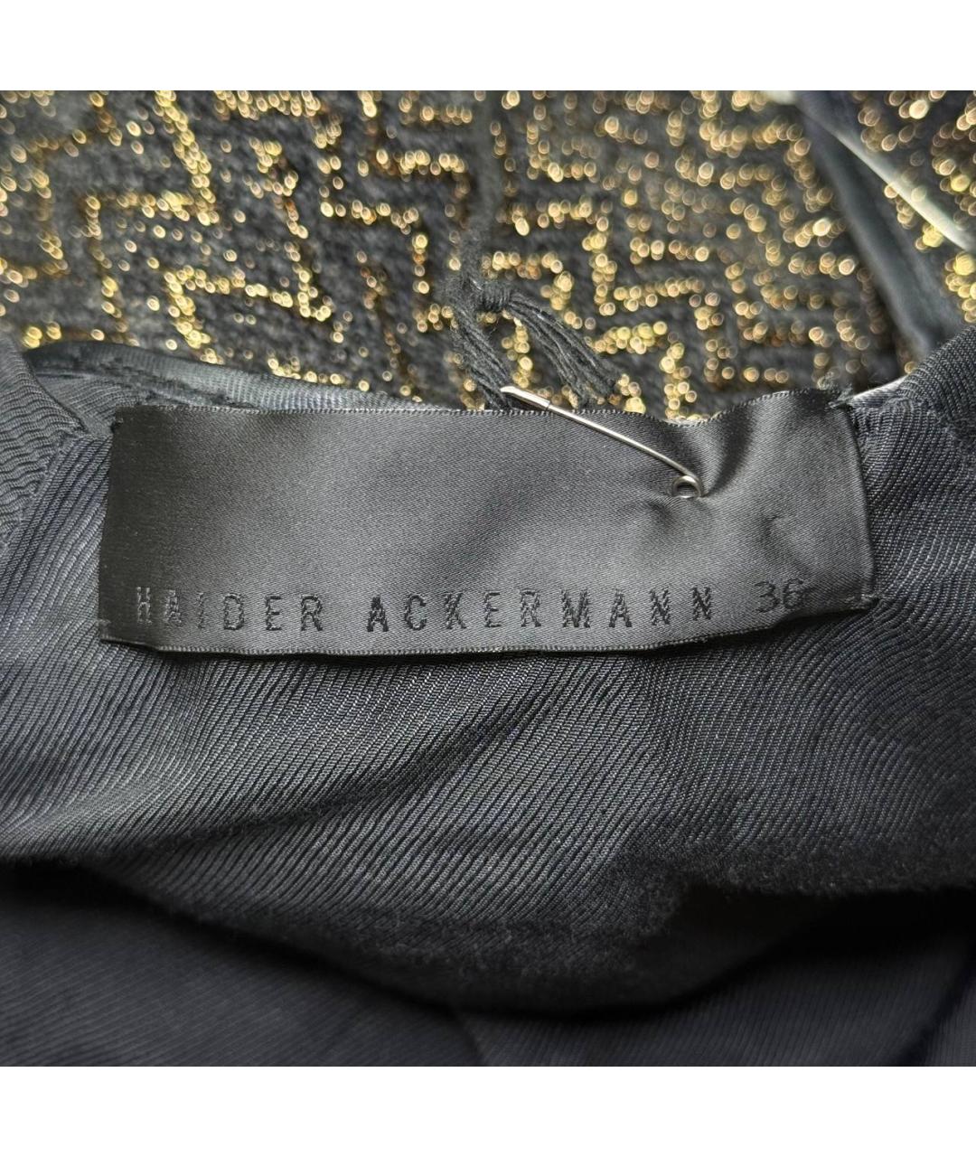 HAIDER ACKERMANN Черное пальто, фото 7