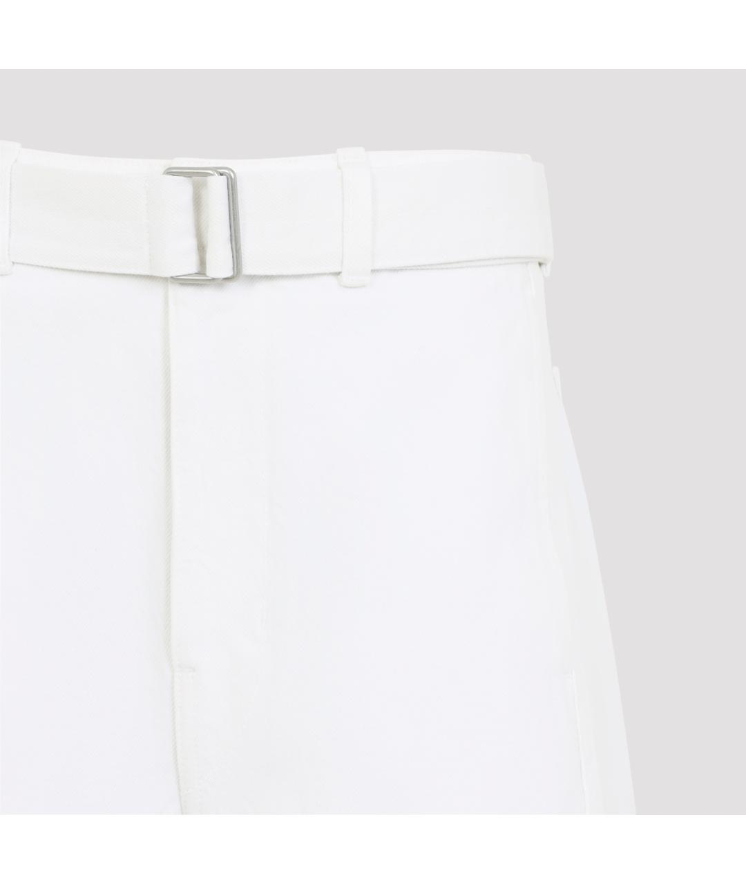 LEMAIRE Белые хлопковые прямые джинсы, фото 4