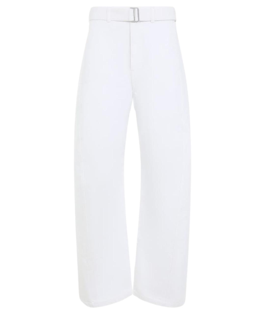 LEMAIRE Белые хлопковые прямые джинсы, фото 1