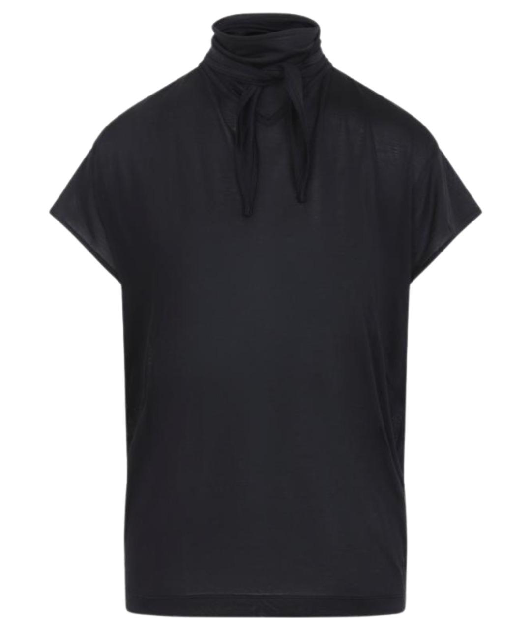 LEMAIRE Черная хлопковая футболка, фото 1